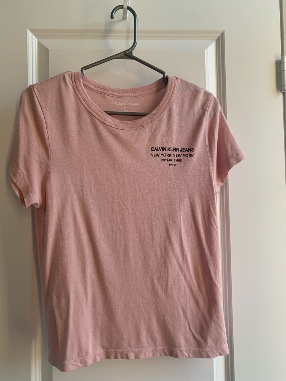 Calvin Klein Jeans Light Pink Logo Crew Neck Tee